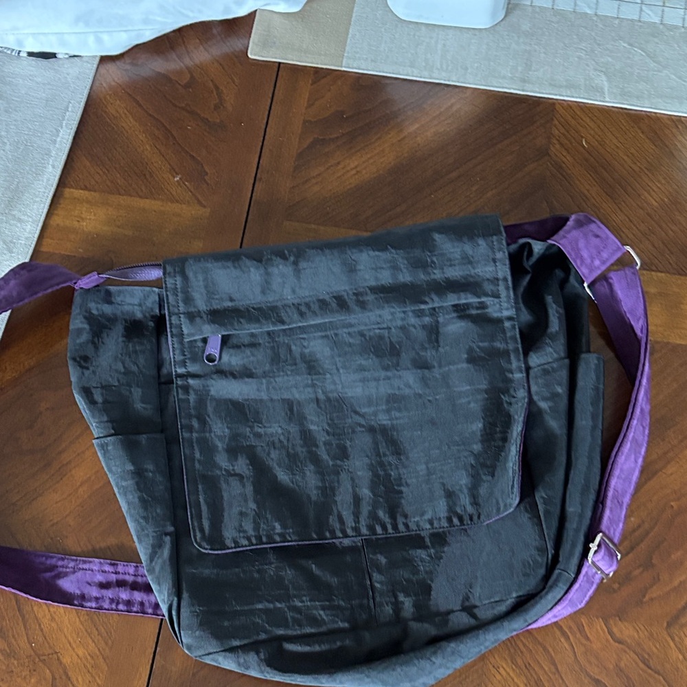 Black and Purple travel Bag